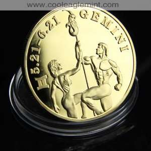   Zodiac Sign 24kt Gold plated Commemorative Coin 056 