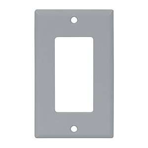   Wiring Devices 2151GY 1 Gang Decora Style Thermoset Wallplate   Gray