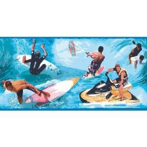Decorate By Color BC1580681 Primary Colored Water Sports Border: Home 