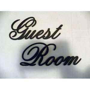  Guest Room Words Metal Wall Art Home Decor: Home & Kitchen
