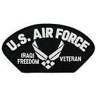 Iron On Embroidered Patch USAF Air Force Hat Iraqi Free