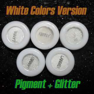 Eyeshadow Make Up Hot pigment Glitter White Version  