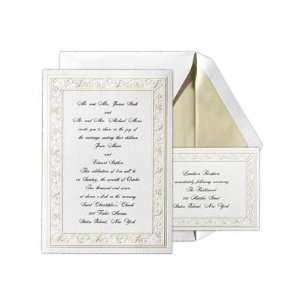  Soft White Pearl Leaf Wedding Invitation Health 