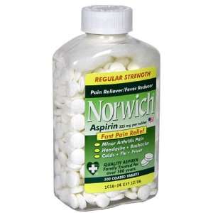  Norwich Aspirin, 325 mg, Coated Tablets, Regular Strength 