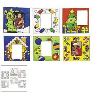 24 Holiday Sun Catcher Photo Frame Ornaments   Craft Kits & Projects 