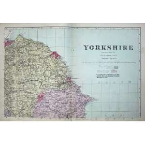  Bacon Map England Ordnance Yorkshire Scarborough