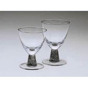 Denby Energy   Small Goblets Charcoal   9 oz   set of 4  