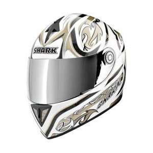  Shark RSI Laconi Helmet   White and Gold Medium 