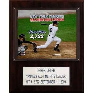   Derek Jeter Yankee Hit Leader New York Yankees Player Plaque: Home