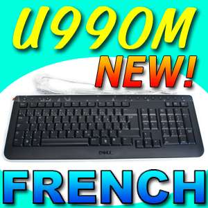 NEW Dell Multimedia French USB Keyboard SK 8165 U990M  