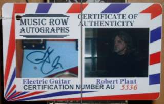 ROBERT PLANT Signed Autograph Electric COA Guitar LED ZEPPELIN  