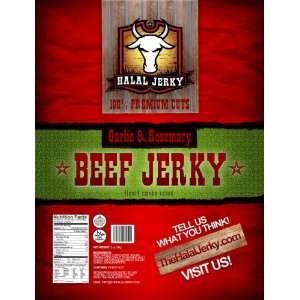 Halal Beef Jerky   Garlic & Rosemary Grocery & Gourmet Food