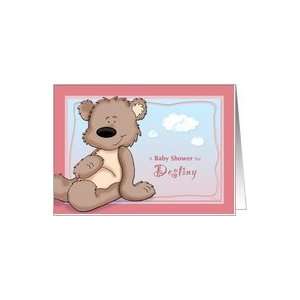  Destiny   Teddy Bear Baby Shower Invitation Card: Health 