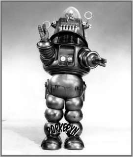 FORBIDDEN PLANET  Robby the Robot   13x19 B&W #1  