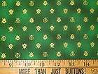 Golden Lady Bugs Shaded Green fabric BY THE YARD Scroll