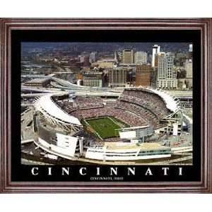  Cincinnati Bengals   Paul Brown Stadium   Framed 26x32 