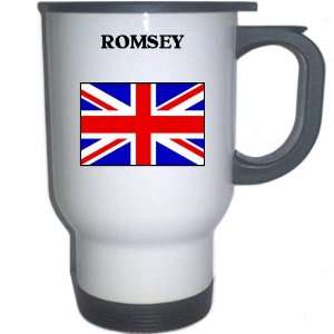  UK/England   ROMSEY White Stainless Steel Mug 