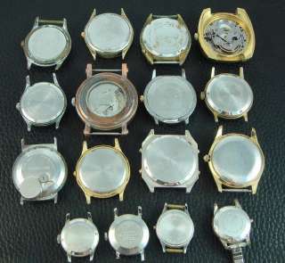 Old Estate Lot of 16 Retro/Vintage Wrist Watches, Interesting for 