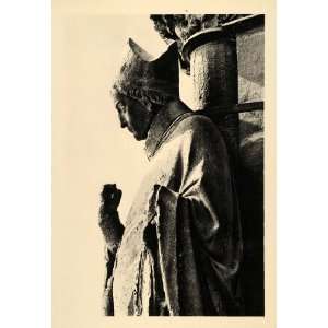  1937 Bishop Sculpture Reims Cathedral Roman Catholic 