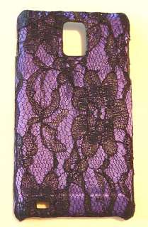 For Samsung Infuse 4G i997 Designer Purple Lace Phone Cover Case 