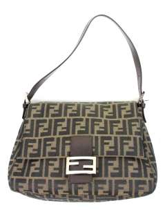 Fendi womens Mama zucca brown FF logo handbag tote $895  