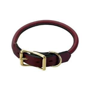  Mendota Rolled Leather Dog Collar 24in x 3/4in Pet 