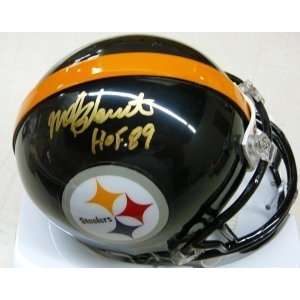 Mel Blount Autographed/Hand Signed Pittsburgh Steelers Mini Helmet HOF 