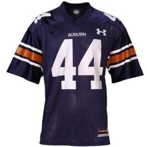 Under Armour Auburn Tigers #44 Youth Navy Blue Replica Football Jersey 