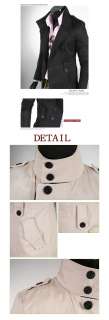 DGO10 Mens Korea Style Casual Slim Fit Jackets Trench Coats size US S 