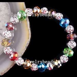  Crystal Spacers Flower Bracelet (Multi Color): Everything 