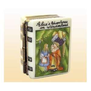    Alice in Wonderland Book Rochard French Limoges Box