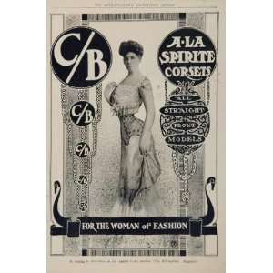   Corset Women Edwardian Fashion   Original Print Ad: Home & Kitchen