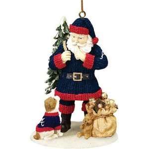  Atlanta Braves MLB Santas Friend Tree Ornament: Sports 