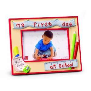    Russ Berrie My First Day At School 4 x 6 Photo Frame: Baby