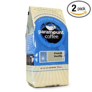 Paramount Coffee French Vanilla, Bean, 12 Ounce (Pack of 2)  