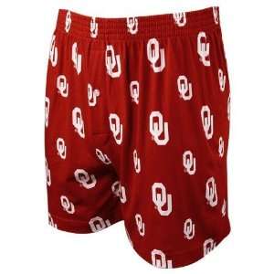 Oklahoma Sooners Crimson Tandem Boxer Shorts:  Sports 