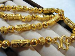 100% Authentic 999 24K Yellow Gold necklace chain /100g 60cm /24 L 
