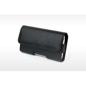   New Iluv Black Leather Case W/ Belt Clip For Iphone 4