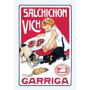  Salchichnon Vich   Garriga 12X18 Art Paper with Gold Frame 