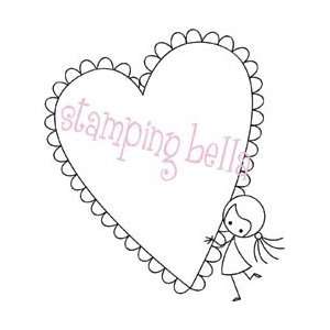  Stamping Bella Unmounted Rubber Stamp Little Peeps Heart 