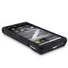 Black Rubber Hard Case Cover For Motorola Droid X MB810  