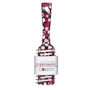  Conair Impressions Hearts Vent Hair Brush, in Black/Pink/White: Beauty