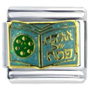   Bracelet Hebrew Book Religious Italian Charm Link: Pugster: Jewelry