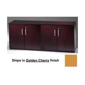  Low Wall Cabinet with Wood Doors in Golden Cherry 