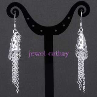 New Amazing Free Ship Hollowed out Long Dangle Earrings  