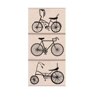  Hero Arts Mounted Rubber Stamps   3 Bikes 3 Bikes