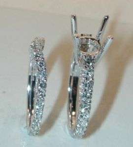 ENGAGEMENT RING & WEDDING BAND REMOUNT SET 18KTWG  