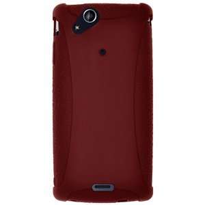  New High Quality Amzer Silicone Skin Jelly Case Maroon Red 