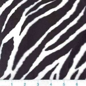  60 Wide Wavy Faux Fur Fabric Zebra By The Yard: Arts 