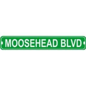  Moosehead Boulevard Novelty Metal Street Sign